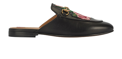 Gucci Princetown Floral Embroidered Mules, front view
