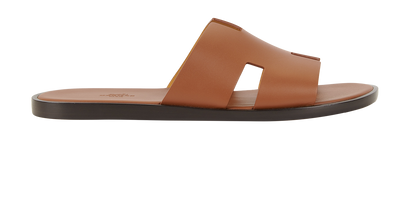 Hermes Izmir Sandals, £550, Shoes, Brown, Leather, Front view