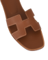 Hermes Oran Sandals, &pound;525, Shoes, Brown/Tan, Leather, Other view