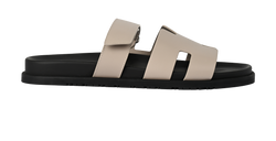 Hermes Chypre Sandals, Mens, Leather, Taupe, UK11, DB/B, 4*