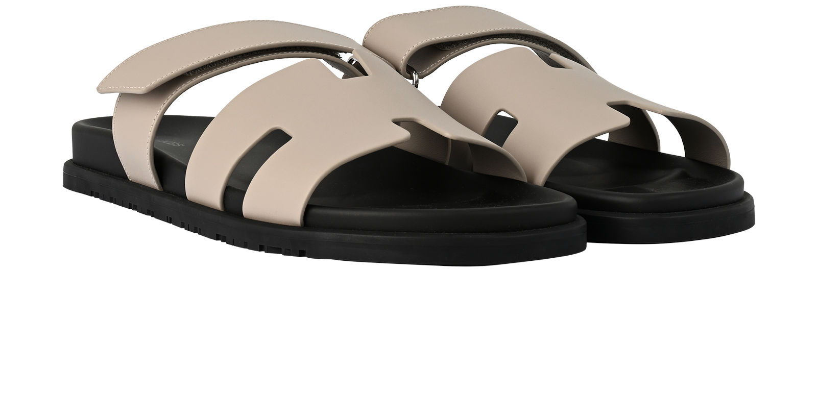 Hermes Chypre Sandals, &pound;695, Shoes, Taupe, Leather, Side view