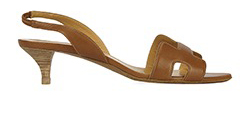 Hermes Oran Sandals, Leather, Tan, UK 6