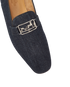 Hermes Denim Logo Loafers, other view