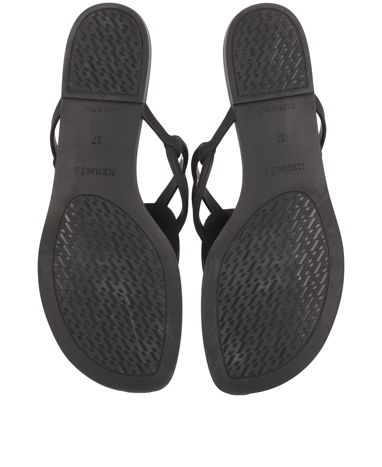 Hermes Egerie Sandals, &pound;150, Shoes, Black, Rubber, Top view