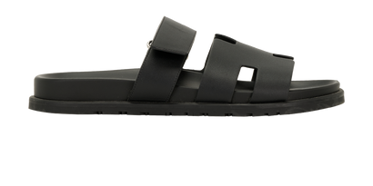 Hermes Chypre Sandals, &pound;475, Shoes, Black, Leather, Front view