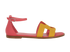 Hermes Santorini Sandals, &pound;395, Shoes, Pink/Yellow, Leather, Front view
