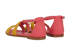 Hermes Santorini Sandals, &pound;395, Shoes, Pink/Yellow, Leather, Back view