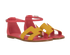 Hermes Santorini Sandals, &pound;395, Shoes, Pink/Yellow, Leather, Side view