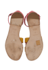 Hermes Santorini Sandals, &pound;395, Shoes, Pink/Yellow, Leather, Top view