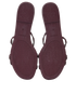 Hermes Rivage Sandals, &pound;210, Shoes, Burgundy, Leather, Top view