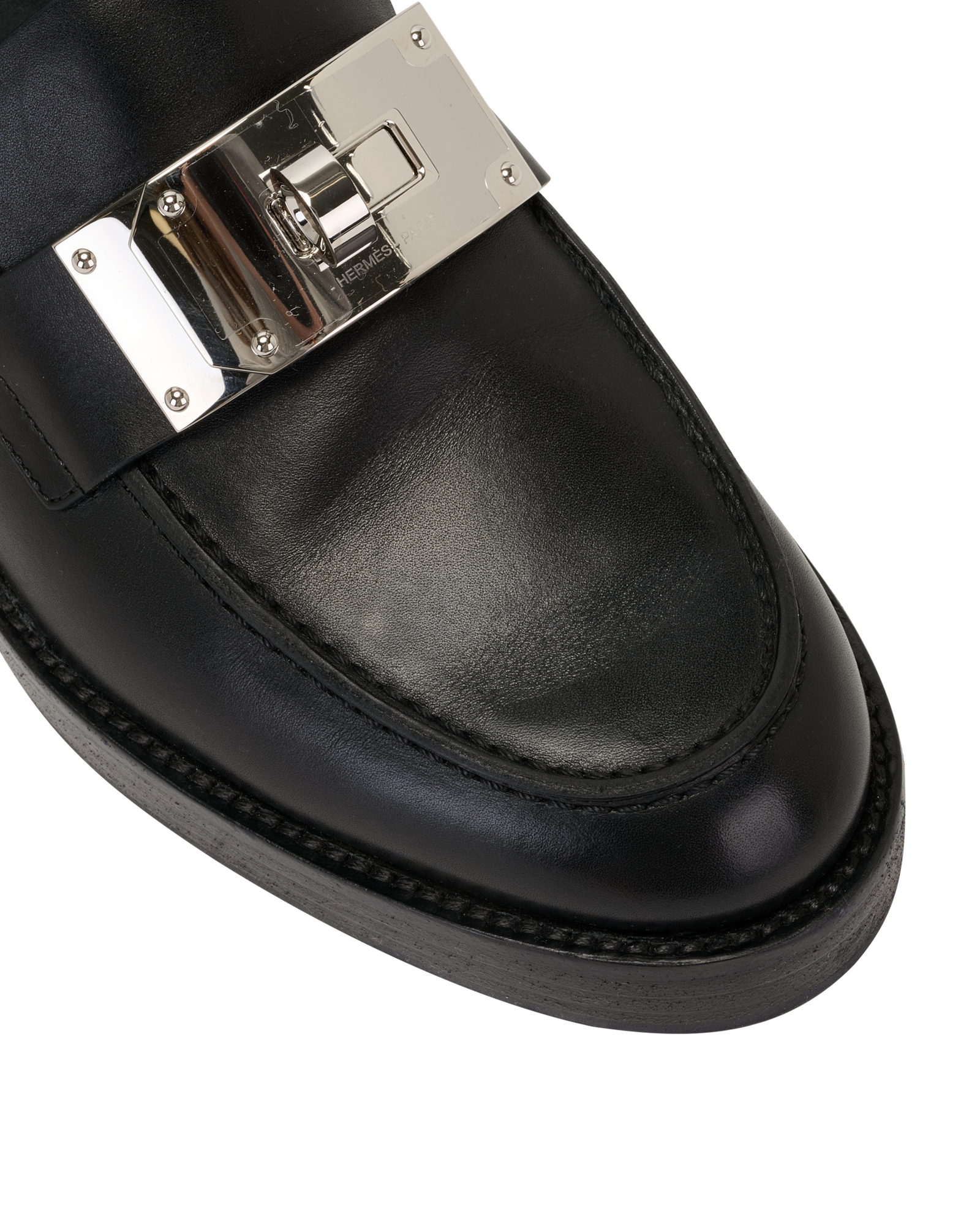 Hermes Hot Loafers, &pound;850, Shoes, Black, Leather, Other view