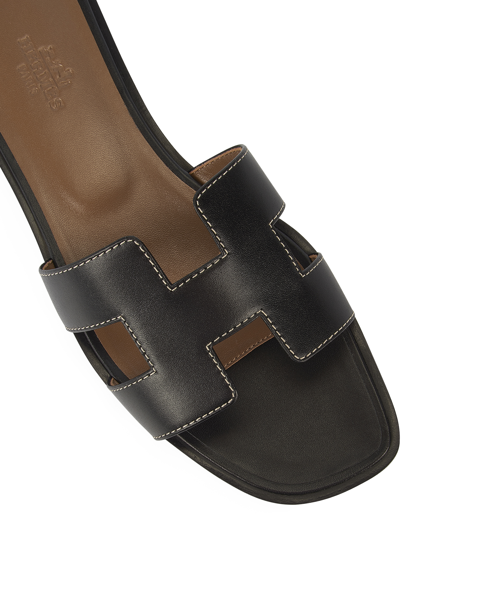 Hermes Oran Sandals, &pound;475, Shoes, Black, Leather, Other view