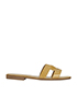 Hermes Beige Oran Sandals, front view
