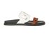 Hermès Chypre Extra Sandals, &pound;395, Shoes, Black/Brown/White, Leather/Suede, Front view