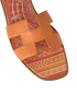 Hermes Oran Sandals, &pound;595, Shoes, Orange, Leather, Other view
