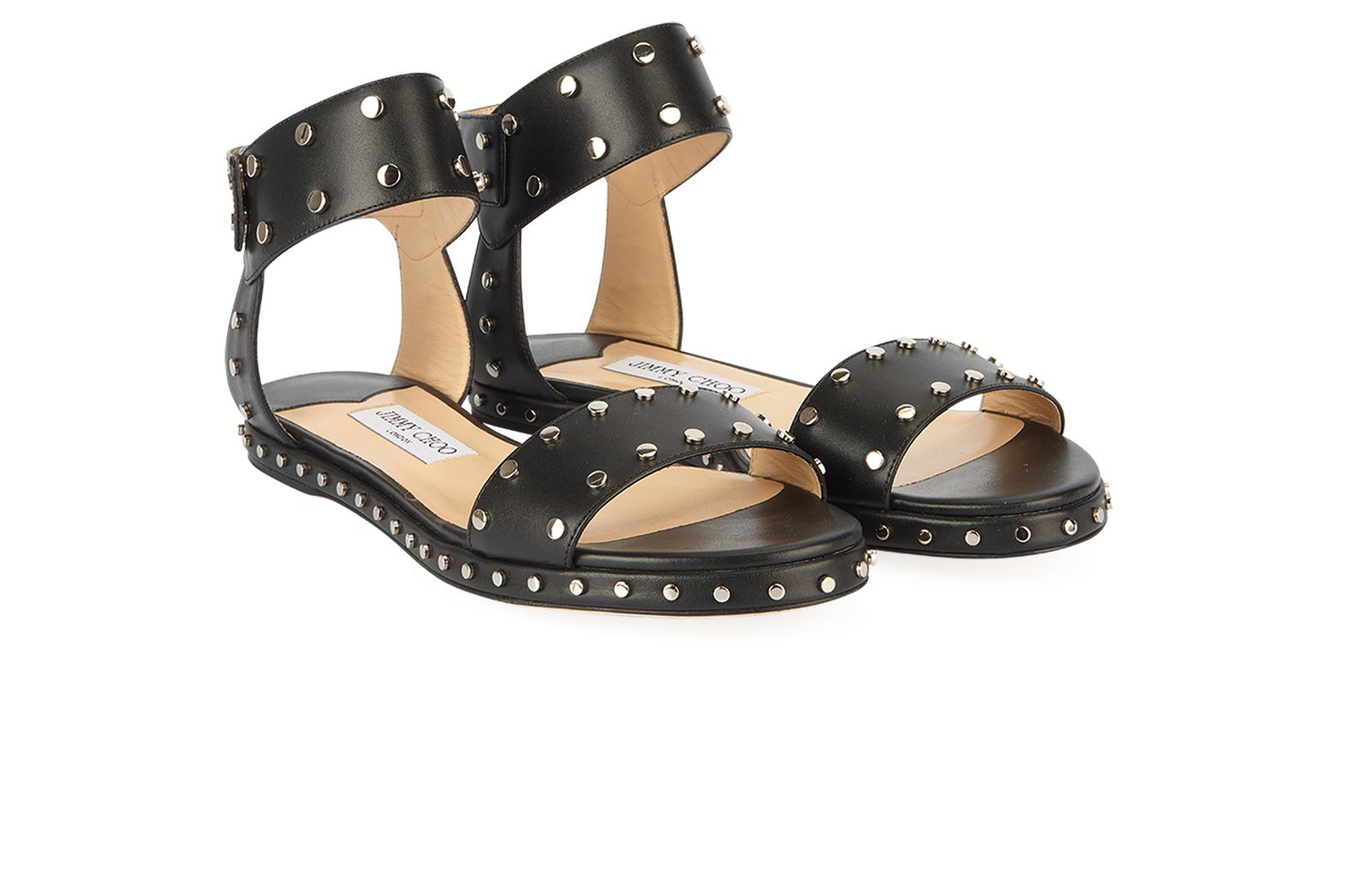 Jimmy Choo Veto Studded Sandals Flats Designer Exchange Buy