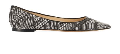Jimmy Choo Alina Pointed Flats, front view