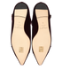 Jimmy Choo Layton Flats, &pound;180, Shoes, Burgundy, Velvet, Top view