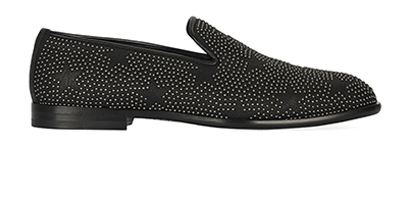 Jimmy Choo Studded Star Loafers, front view