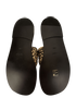 Jil Sander Raffia Bi Colour Toe Ring Slides, top view
