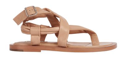 Jil Sander Twisted Flat Sandals, front view