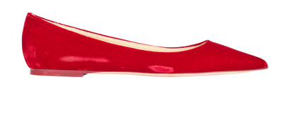 Jimmy Choo Alina Pointed Flats, front view