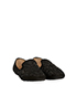 Jimmy Choo Suede Studded Loafers, side view