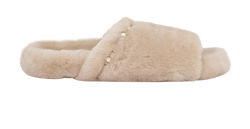Jimmy Choo Acinda Flats, Shearling, Beige, UK8, B/DB, 3*