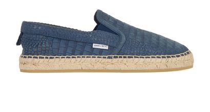 Jimmy Choo Vlad Croc Print Espadrilles, front view