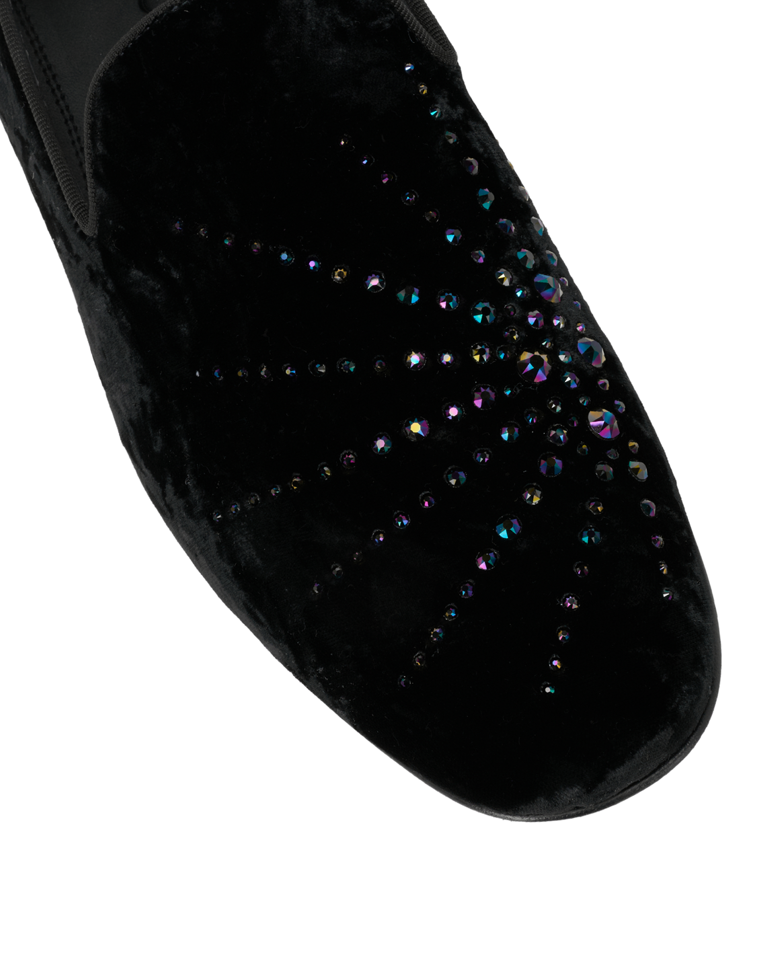 Jimmy Choo Sloane Loafers, &pound;390, Shoes, Black, Velvet, Other view