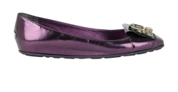 Jimmy Choo Gemini Ballet Flats, Leather, Purple, UK5, B/DB, 2*