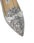 Jimmy Choo Gable Flats, &pound;175, Shoes, Silver, Leather, Other view