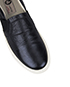 Lanvin Metallic Leather Slip-on Trainers, other view