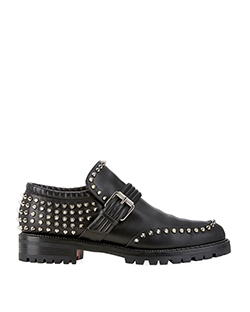 Christian Louboutin Madame Mix Spiked Shoes, Leather, Black, DB, B, UK 8.5