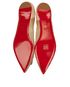 Christian Louboutin Marenude Crystal Mesh Flats, top view