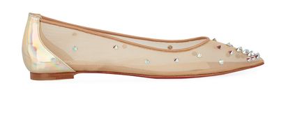 Christian Louboutin Degra Mesh Flats, front view