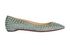 Christian Louboutin Follies Spikes Glitter Flats, front view