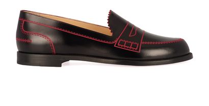 Christian Louboutin Mocalaureat Red Seam Loafers, front view