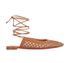 Christian Louboutin Cage And Curry Flats, front view