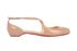 Christian Louboutin Crosspiga Flats, &pound;250, Shoes, Pink, Patent Leather, Front view
