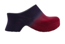 Loewe Gradient Terra 90 Wedge Mules, Foam, Red/Purple, DB/B, UK4, 2*