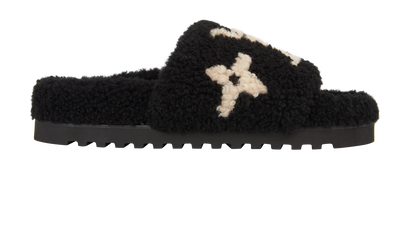 Louis Vuitton Shearling Paseo Sandals, front view