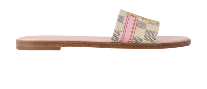 Louis Vuitton Summer Trunk Mules, &pound;295, Shoes, Black/Pink, Canvas, Front view