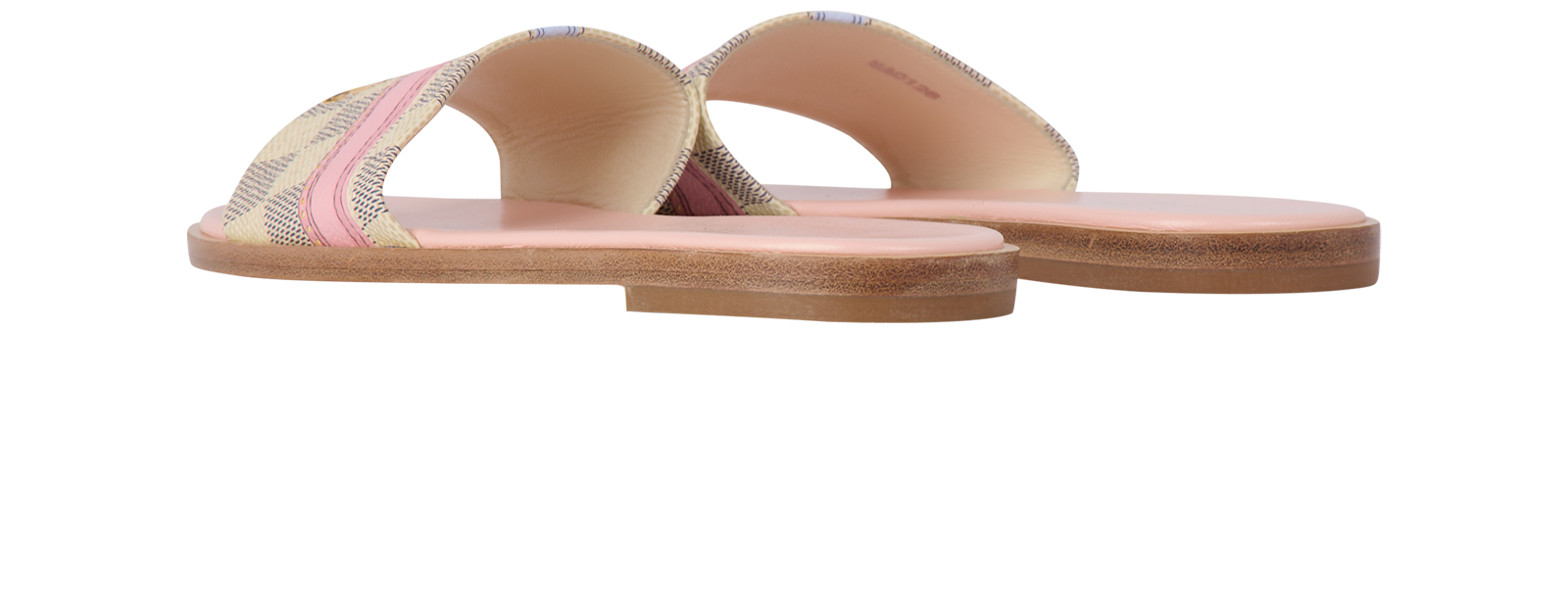 Louis Vuitton Summer Trunk Mules, &pound;295, Shoes, Black/Pink, Canvas, Back view