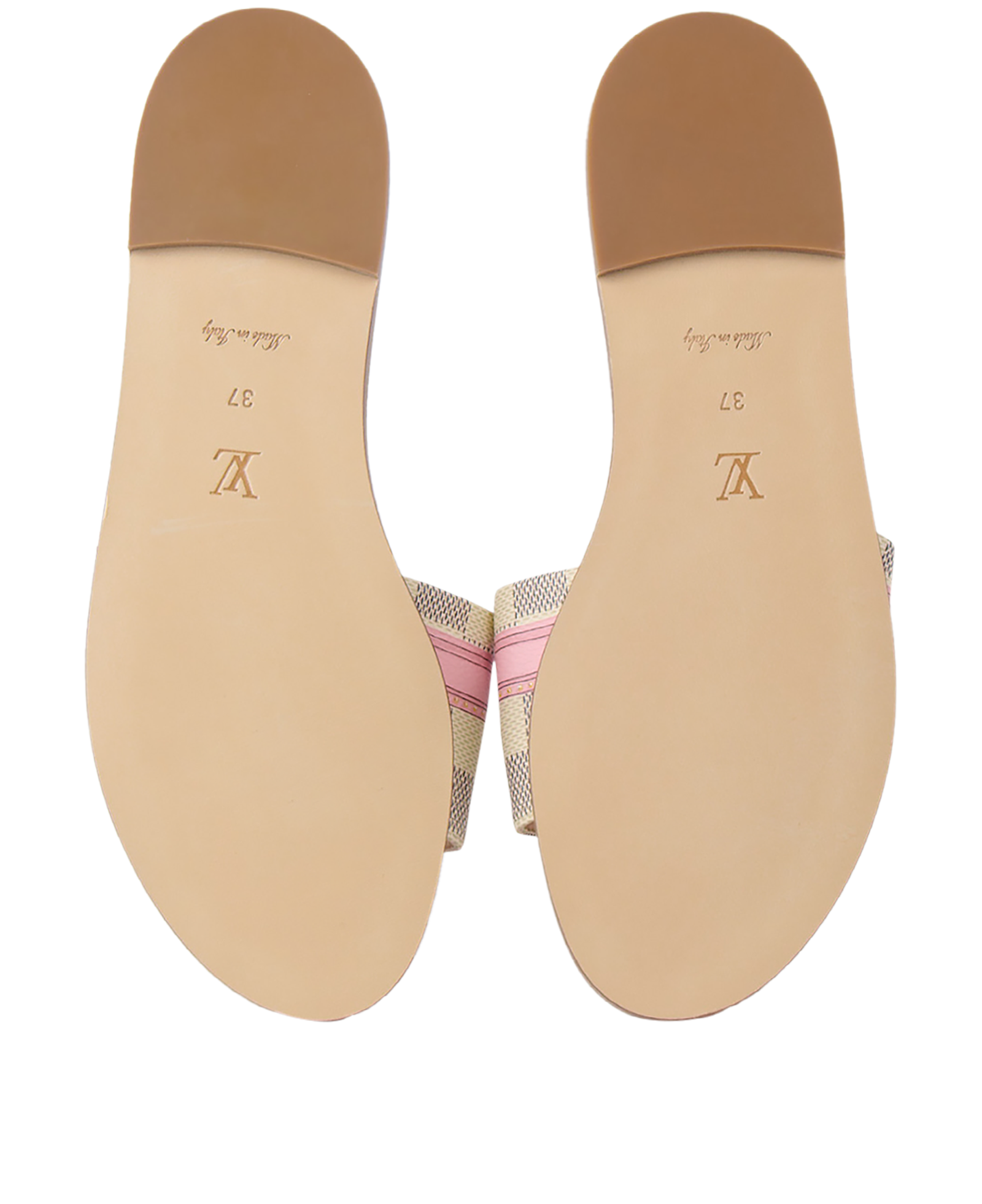 Louis Vuitton Summer Trunk Mules, &pound;295, Shoes, Black/Pink, Canvas, Top view