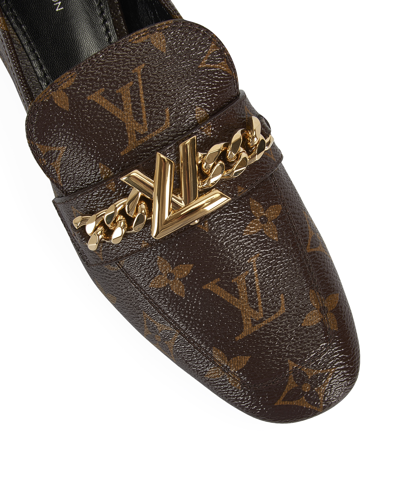 Louis Vuitton Monogram Coated Canvas Upper Case Loafers Size 36 at