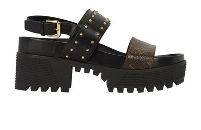 Louis Vuitton Monogram Laureate Sandals, front view