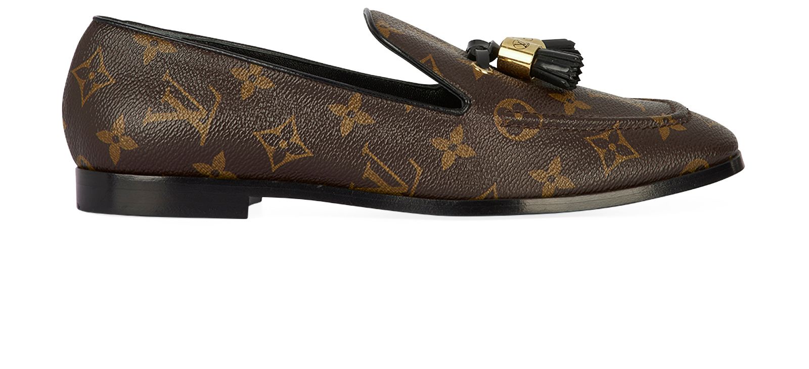 Louis Vuitton Brown Monogram Canvas Loafers Size 40 Louis Vuitton