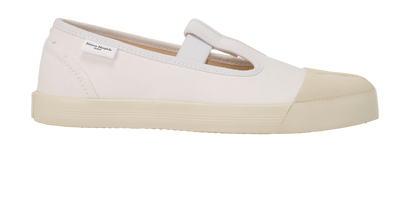 Maison Margiela On The Deck Tabi, &pound;160, Shoes, Cream, Canvas, Front view