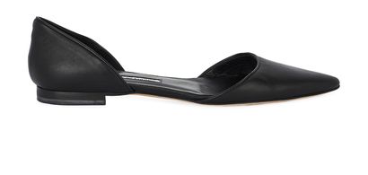 Manolo Blahnik Pointed Ballet Flats, front view